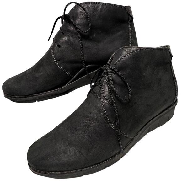 Dansko Joy Black Burnished Nubuck Chukka Womens Sz 41 US Sz 10.5-11 Comfort‎ - Picture 4 of 16